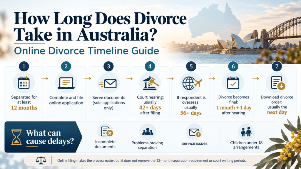 how long does divorce take in australia