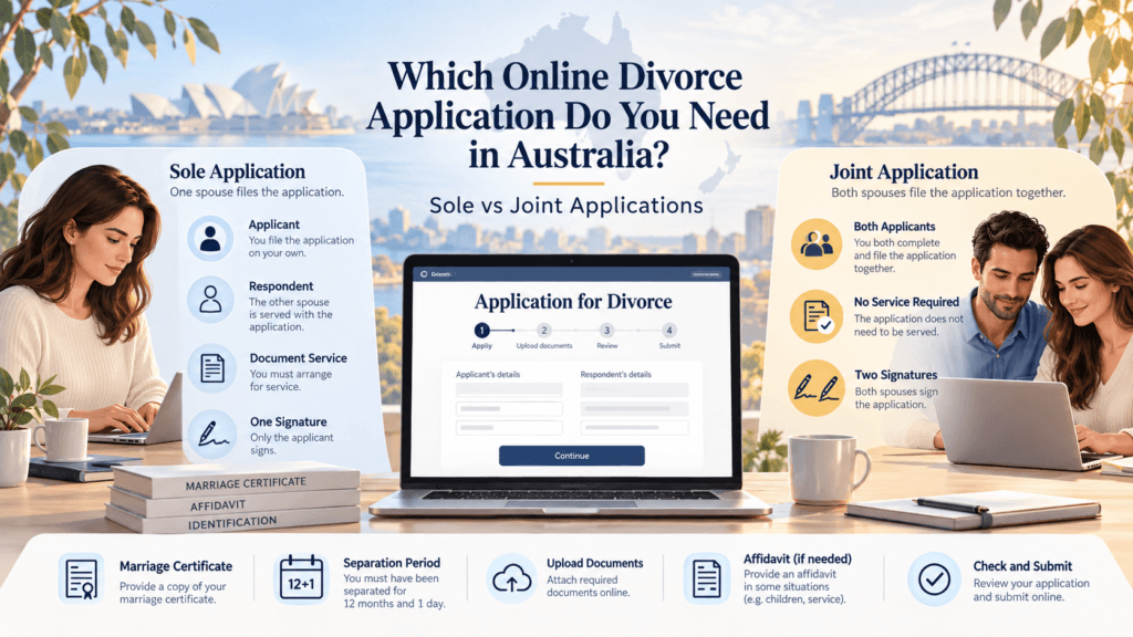 online divorce application